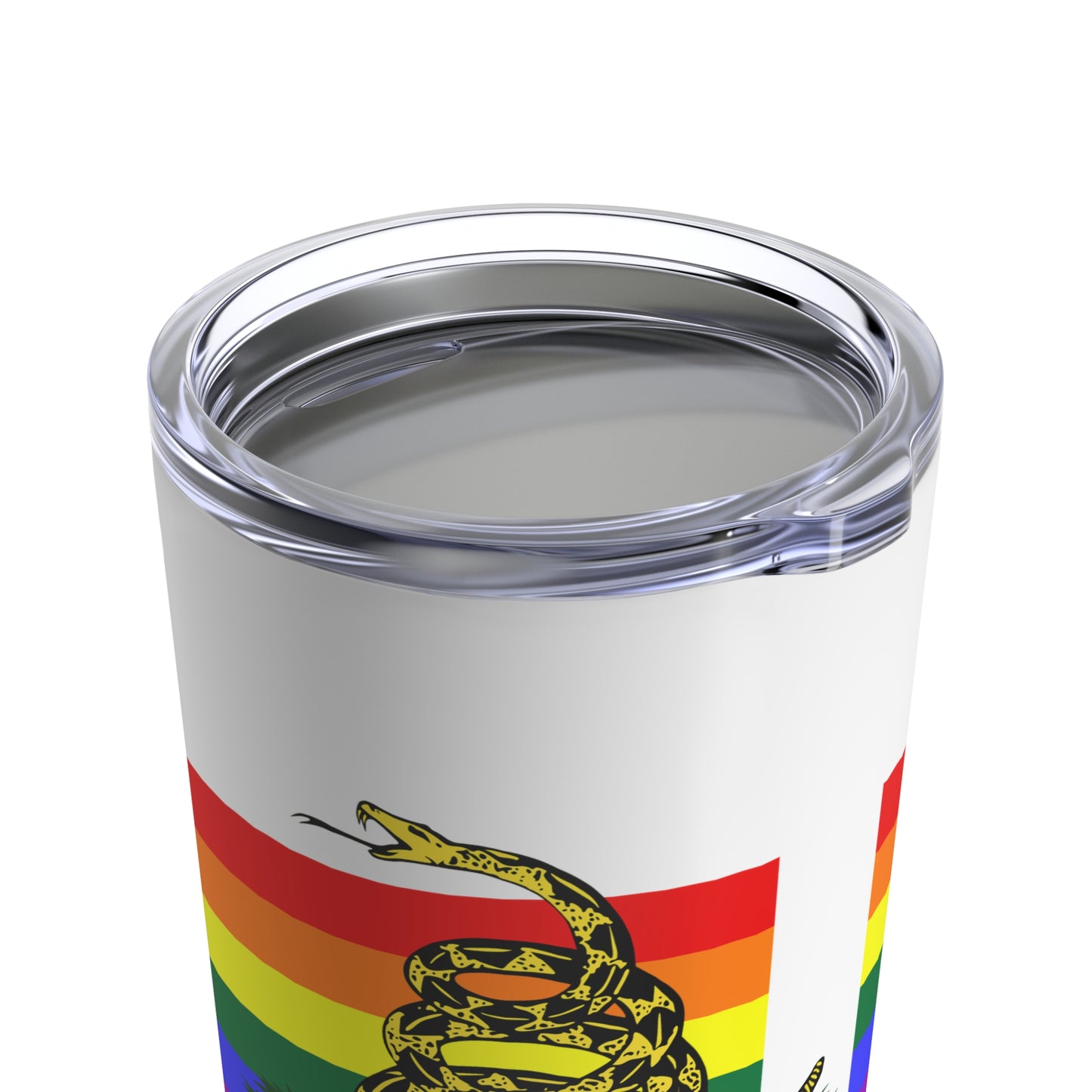 Pride Flag - Don't Tread On Me - Tumbler 20oz