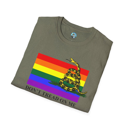 Pride Flag - Don't Tread On Me - T-Shirt