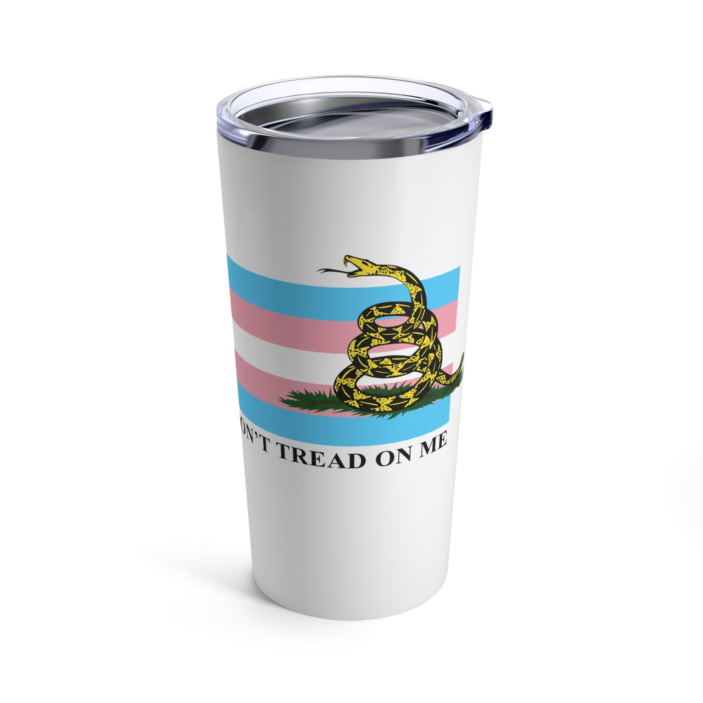 Trans Pride Flag - Don't Tread On Me - Tumbler 20oz