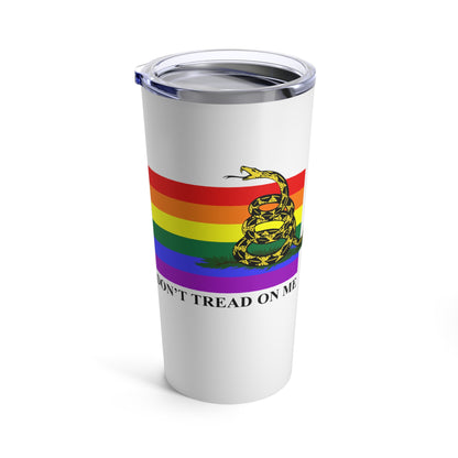 Pride Flag - Don't Tread On Me - Tumbler 20oz