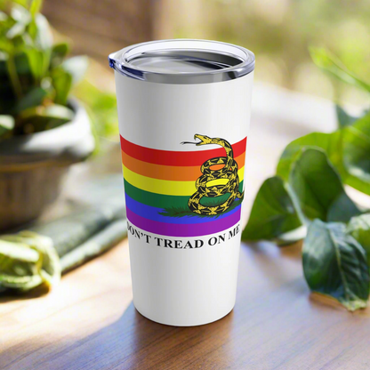 Pride Flag - Don't Tread On Me - Tumbler 20oz