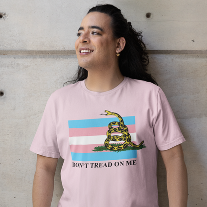 Trans Pride Flag - Don't Tread On Me - T-Shirt