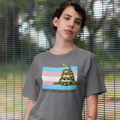 Trans Pride Flag - Don't Tread On Me - T-Shirt